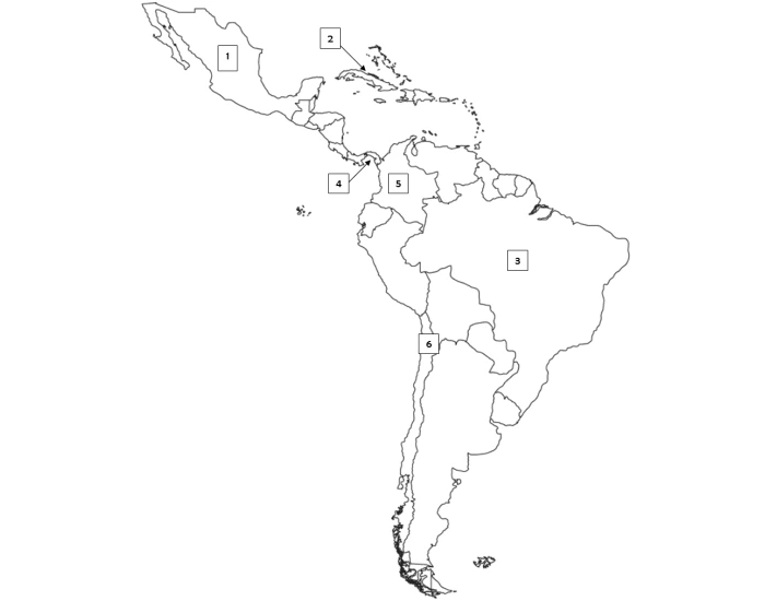 Latin America Political Map Quiz