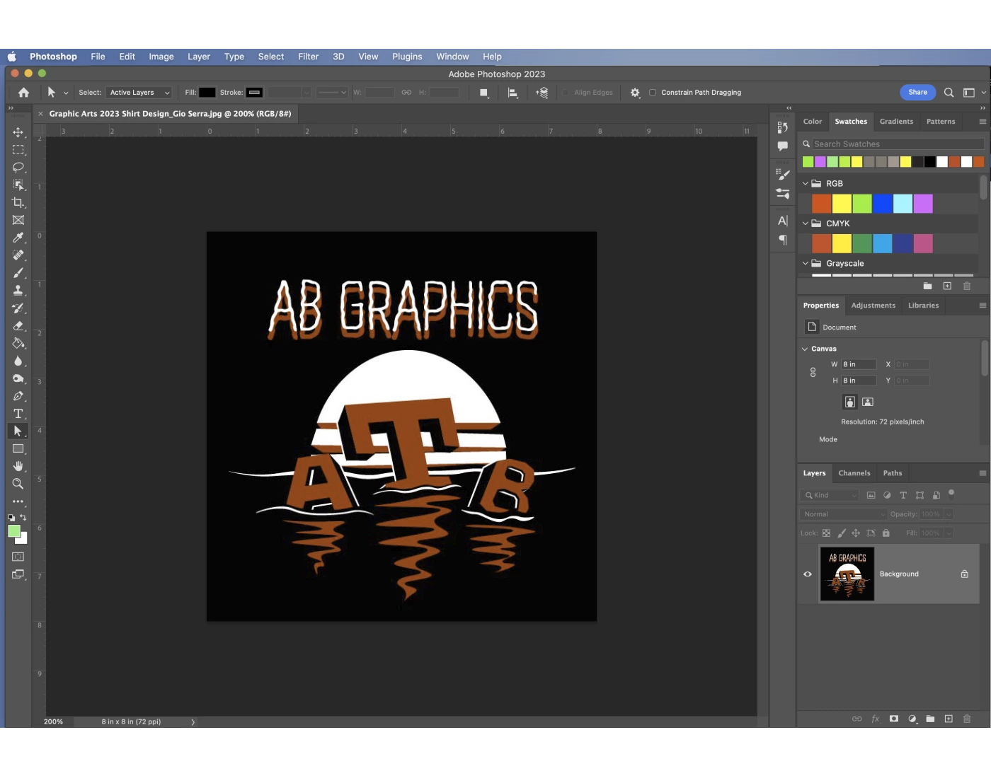 Photoshop Tool Bar — Printable Worksheet