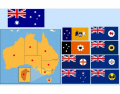 Flags , Capitals , States & Mainland Territories Of Australia