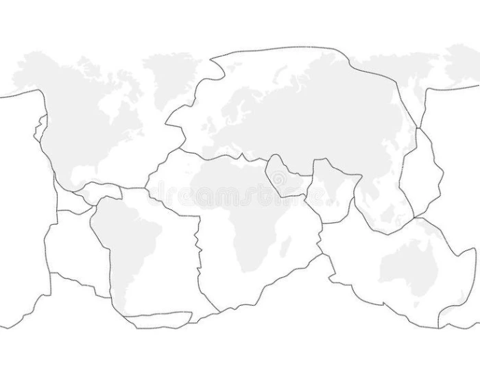 Techtonic Plates Map Quiz