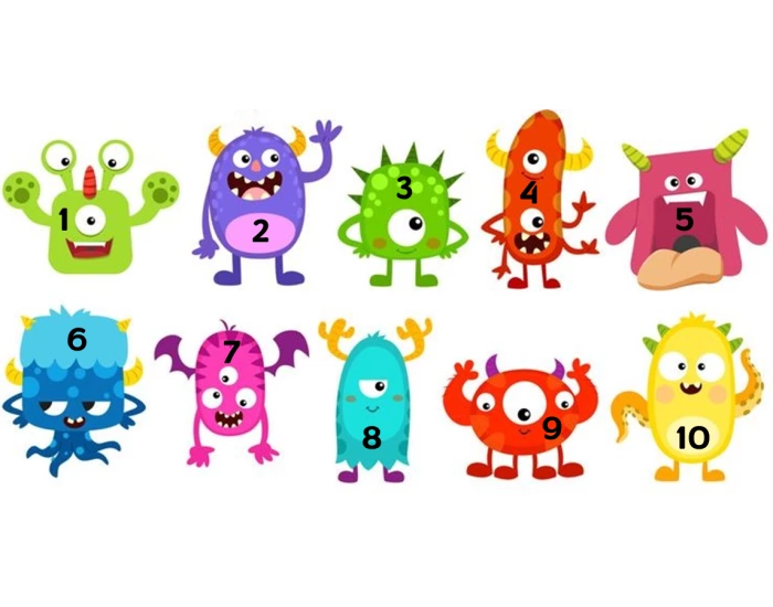 Latin Cardinal Number Monsters Quiz Latin cardinal number monsters quiz