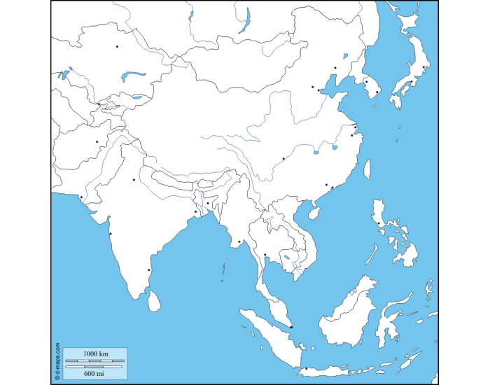 East Asia Physical Map Quiz