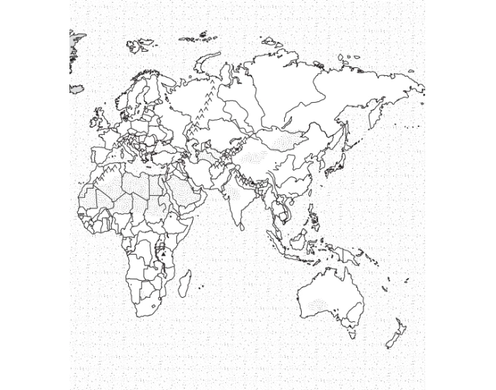 Bodies of Water - Map 2 — Printable Worksheet Bodies of Water - Map 2 — Printable Worksheet