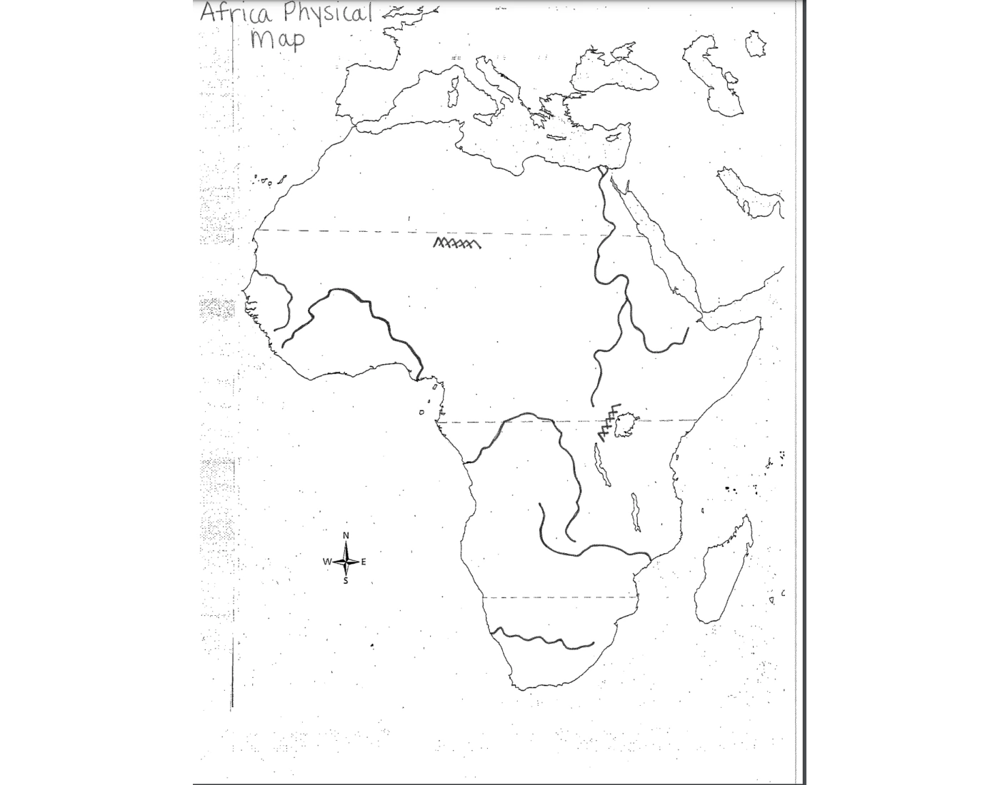World Geo Africa Physical Map Game World geo africa physical map game