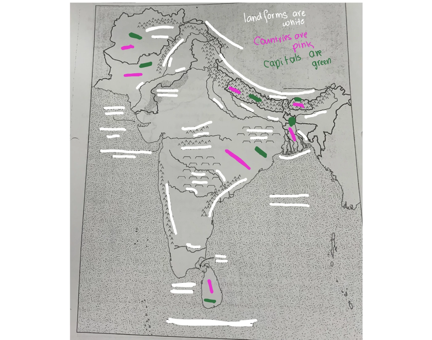 South Asia Map Quiz AP HUG South asia map quiz ap hug