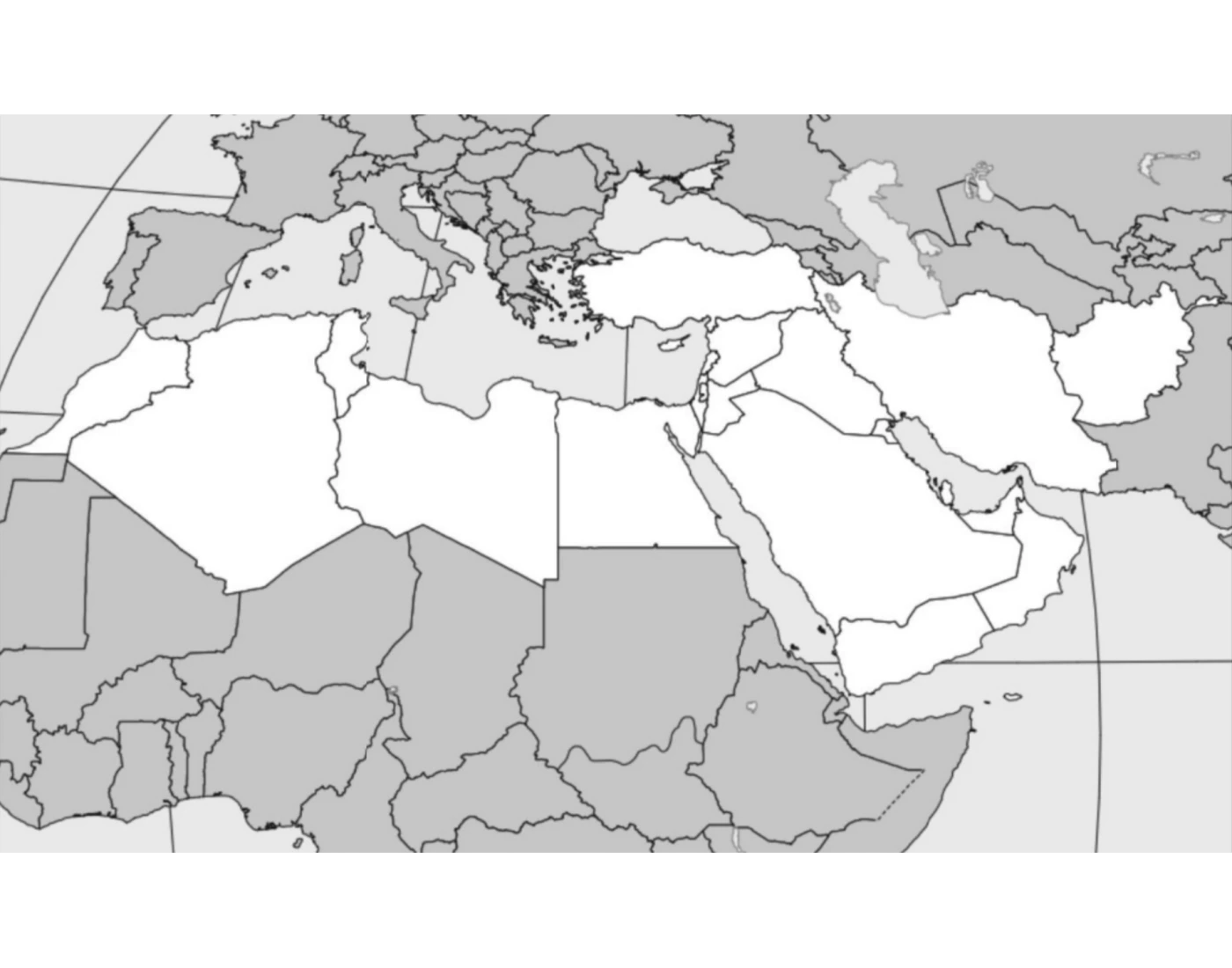 Map 9: North Africa and the Middle East Quiz Map 9: North Africa and the Middle East Quiz