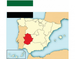 Neighbours of Extremadura : Autonomous communities of Spain