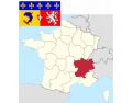 Neighbours of Rhône-Alpes : Regions of France
