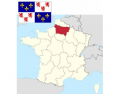 Neighbours of Picardy : Regions of France