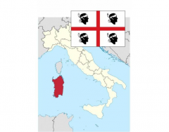 Neighbours of Sardinia (Regions of Italy)
