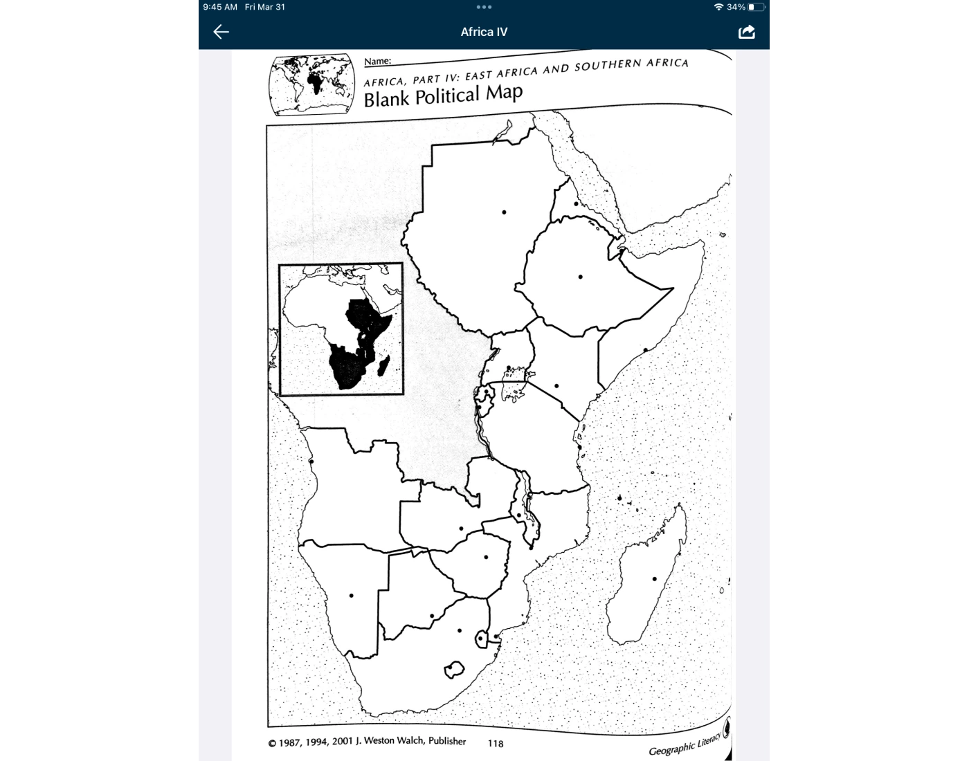 Africa IV Political Quiz africa-iv-political-quiz