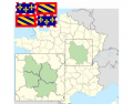 Burgundy Region : Departments of France