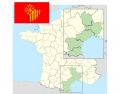 Languedoc-Roussillon Region : Departments of France