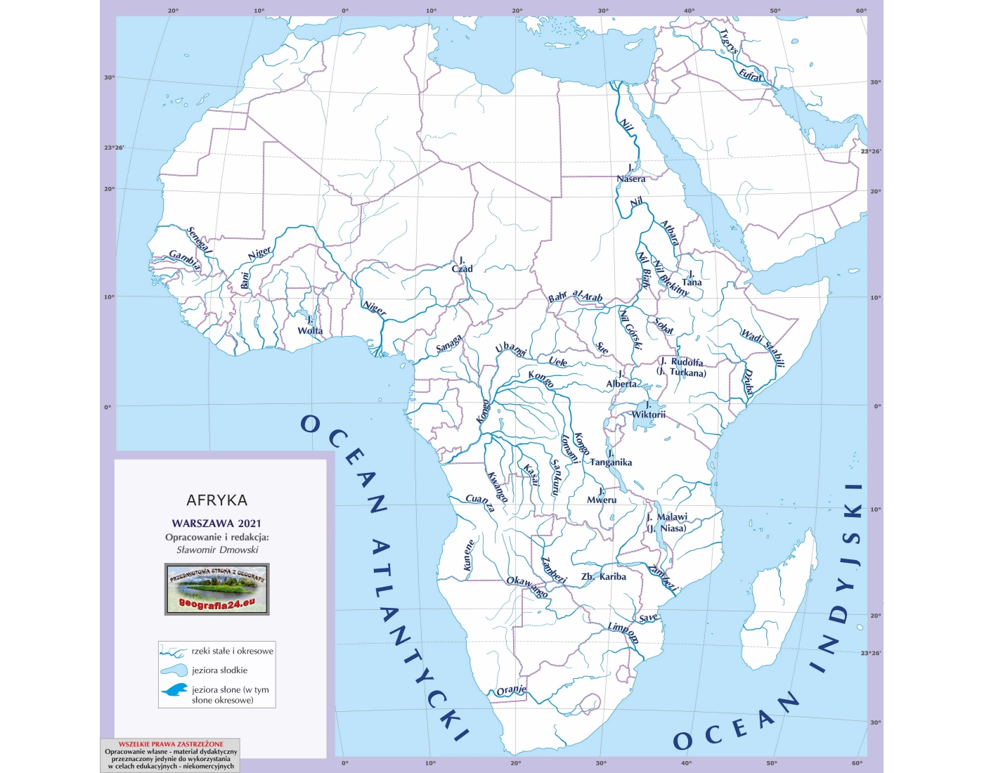 Hydrosfera - afryka (wszystko) Quiz