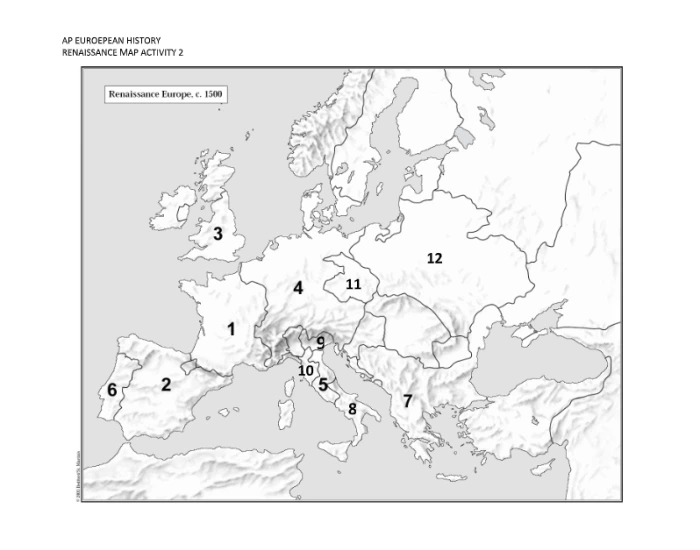 Interactive Renaissance Map Worksheet Renaissance Map Quiz