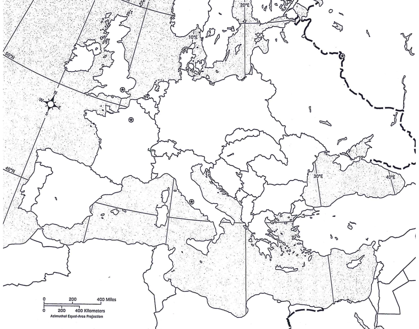 WW2 MAP STUDY Quiz