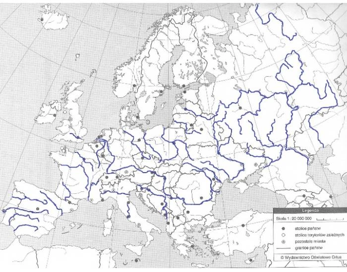 rzeki jeziora i zbiorniki wodne eurpoy Quiz