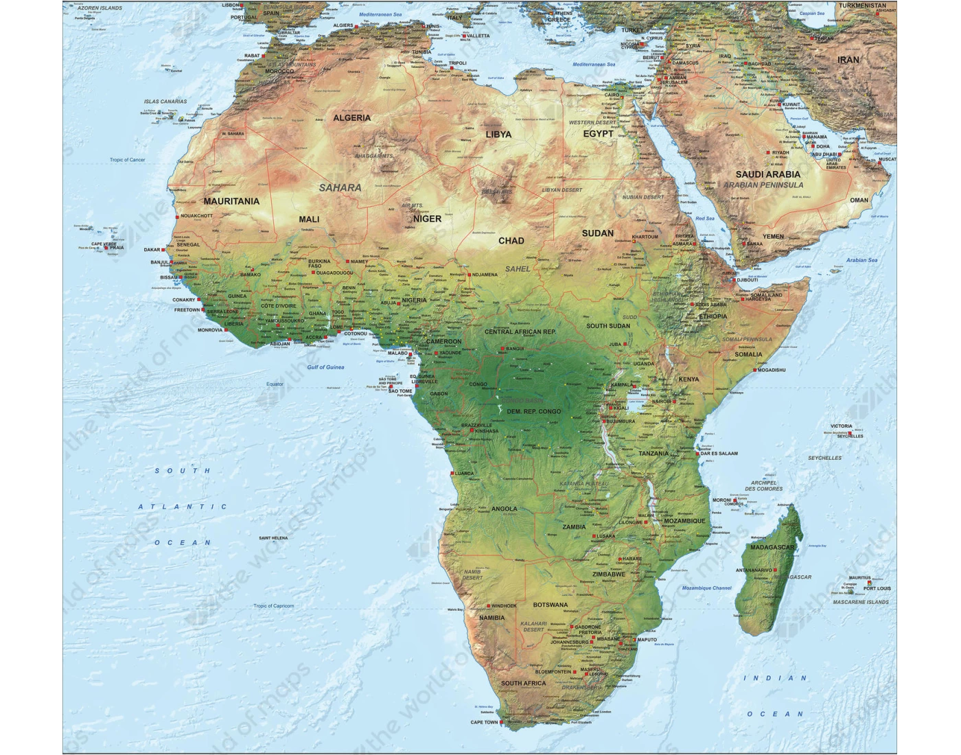 geografia regionalna afryki Quiz