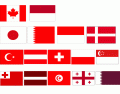 Red and White Flags