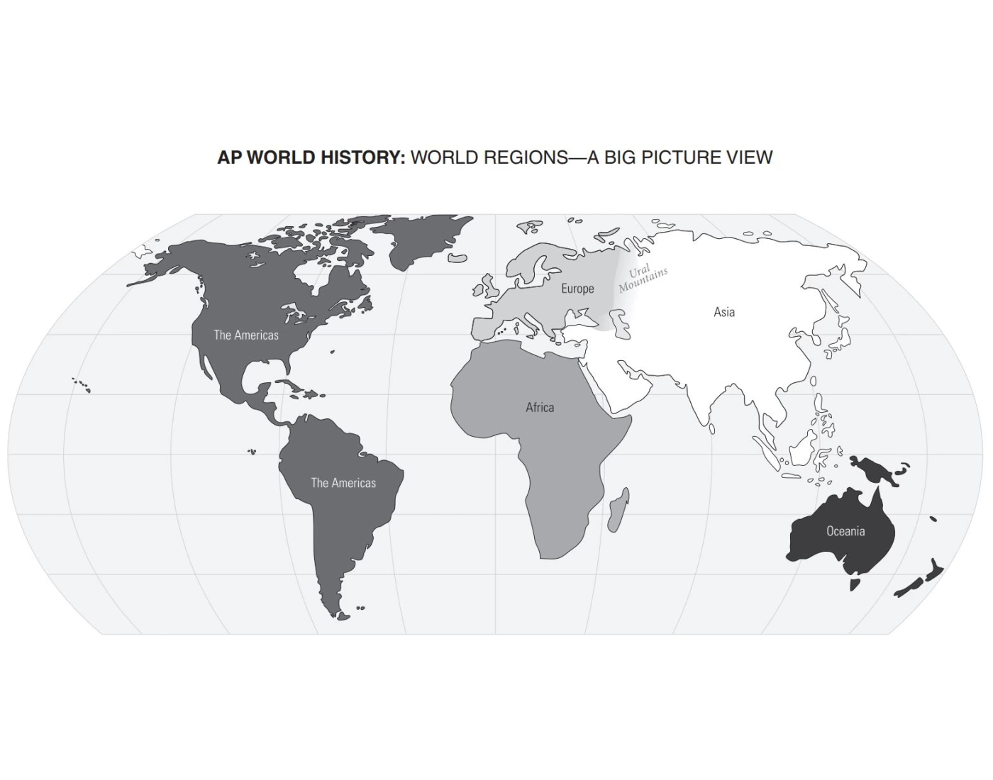 AP world map of regions Quiz