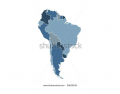 Political map of south america