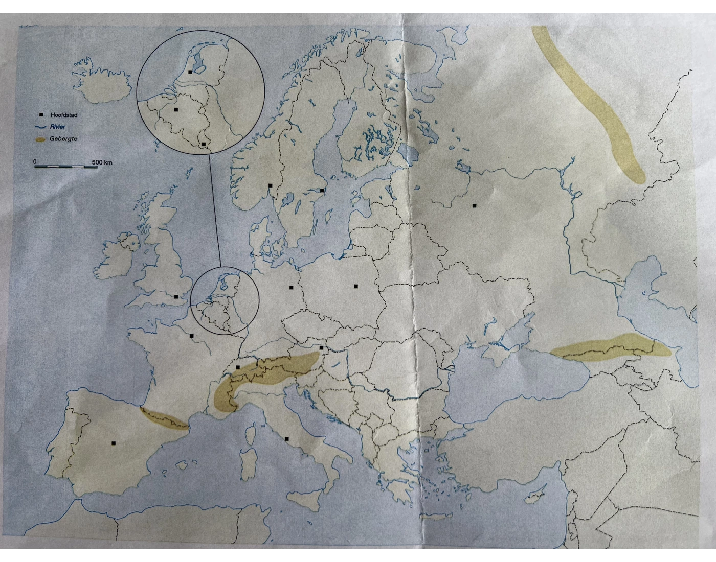 TopoMaster Europa - Kaart A — Printable Worksheet