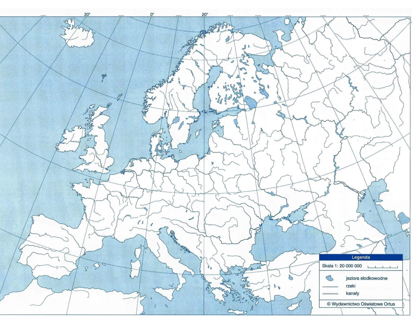 wyspy, półwyspy i przylądki (europa) — Printable Worksheet