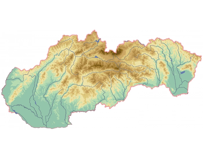 Slepá Mapa Slovenska - Pohoria, nížiny, kotliny Quiz