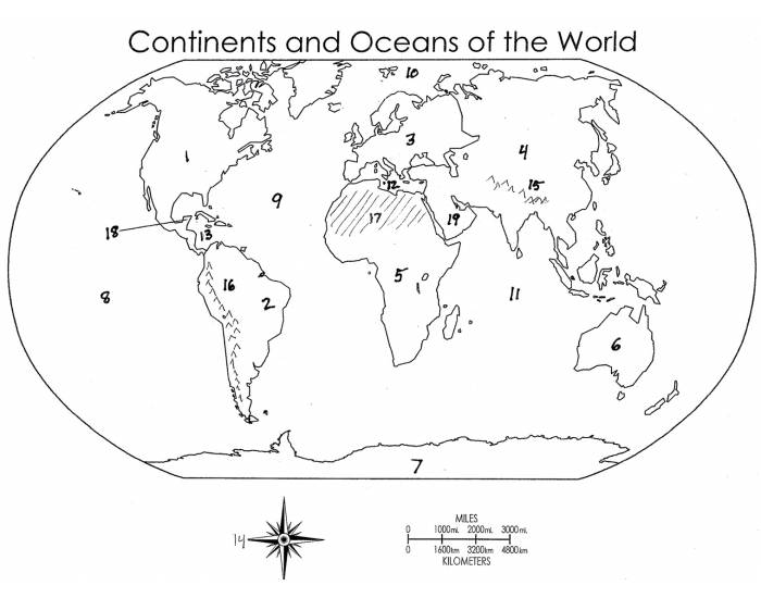 Map 1- Continents, Oceans, Landforms of the World. Quiz