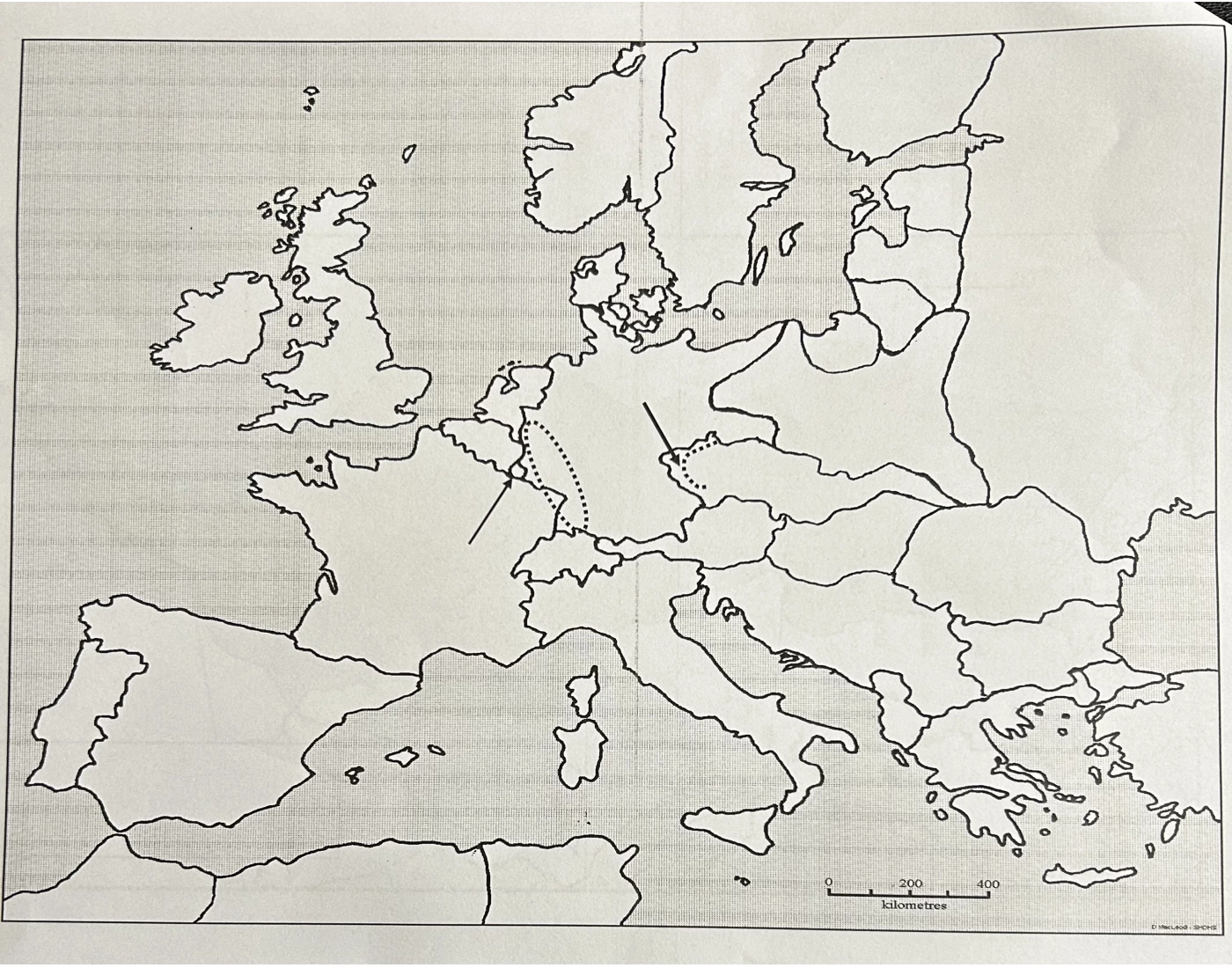 Europe Pre Ww2 Printable Worksheet