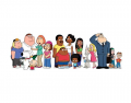 Family Guy, American Dad,Clevland Show Characters