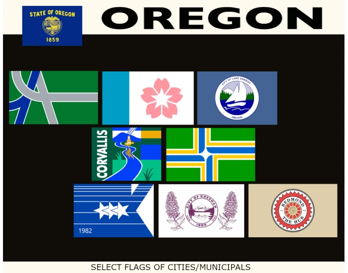 Cities Flags Oregon Cities' Flags Quiz