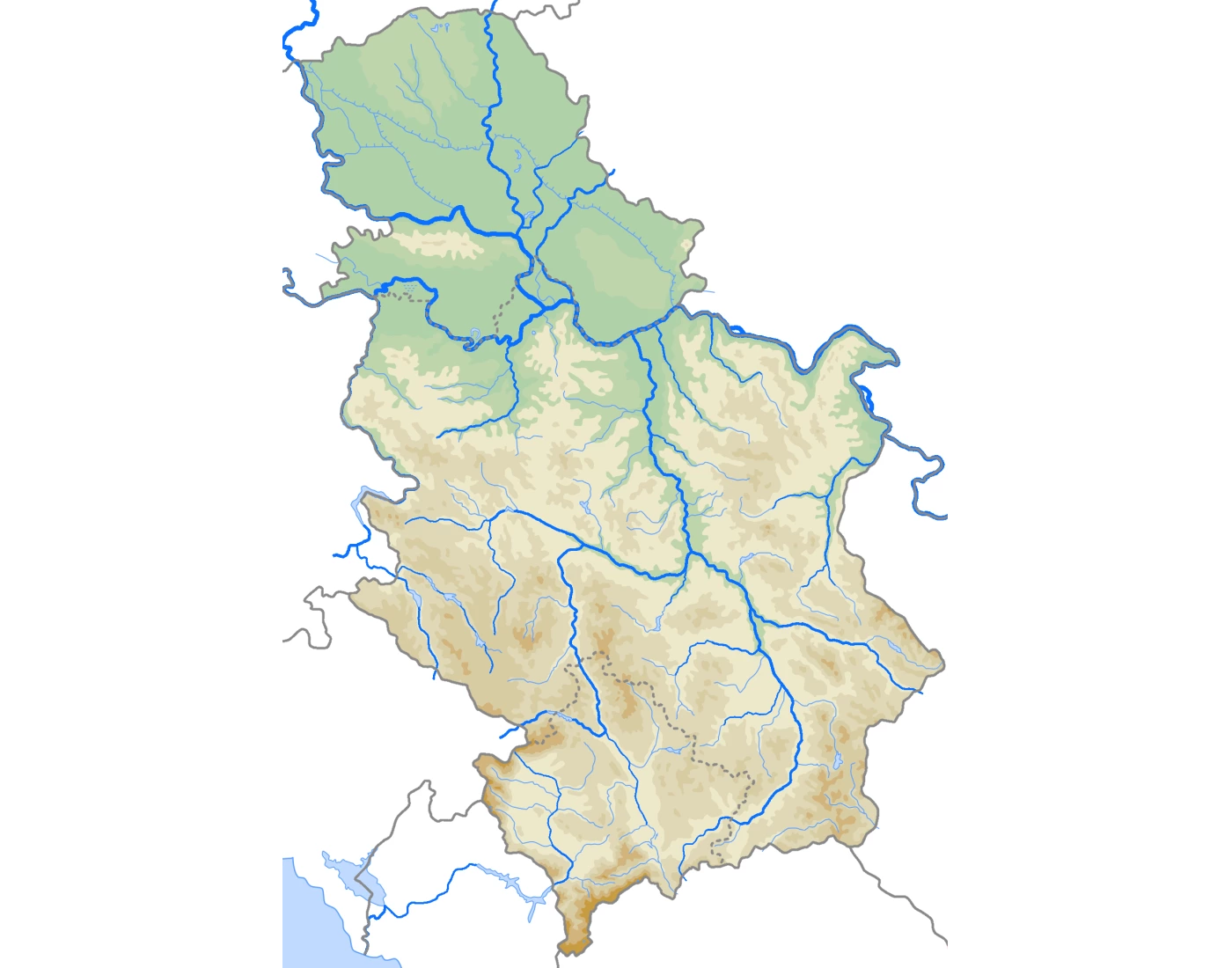 Major rivers of Serbia Quiz