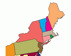 The States of the Northeast Labeling Interactive