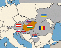 Which countries border Hungary?