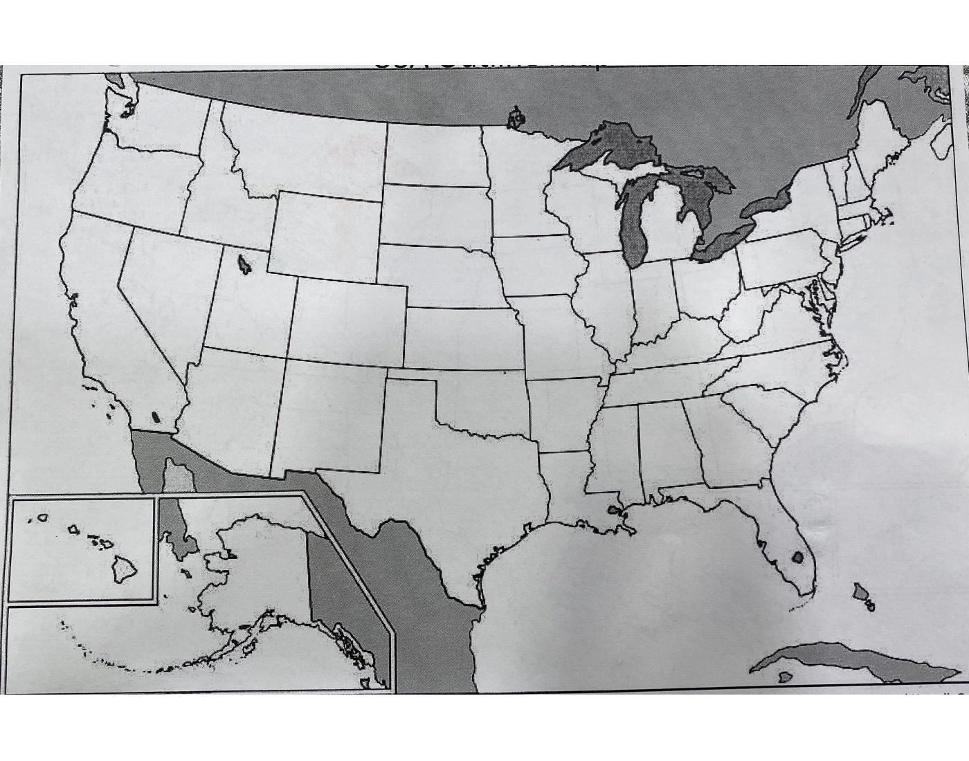 United States Map Outline Quiz United states map outline quiz