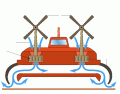Main parts of a hovercraft