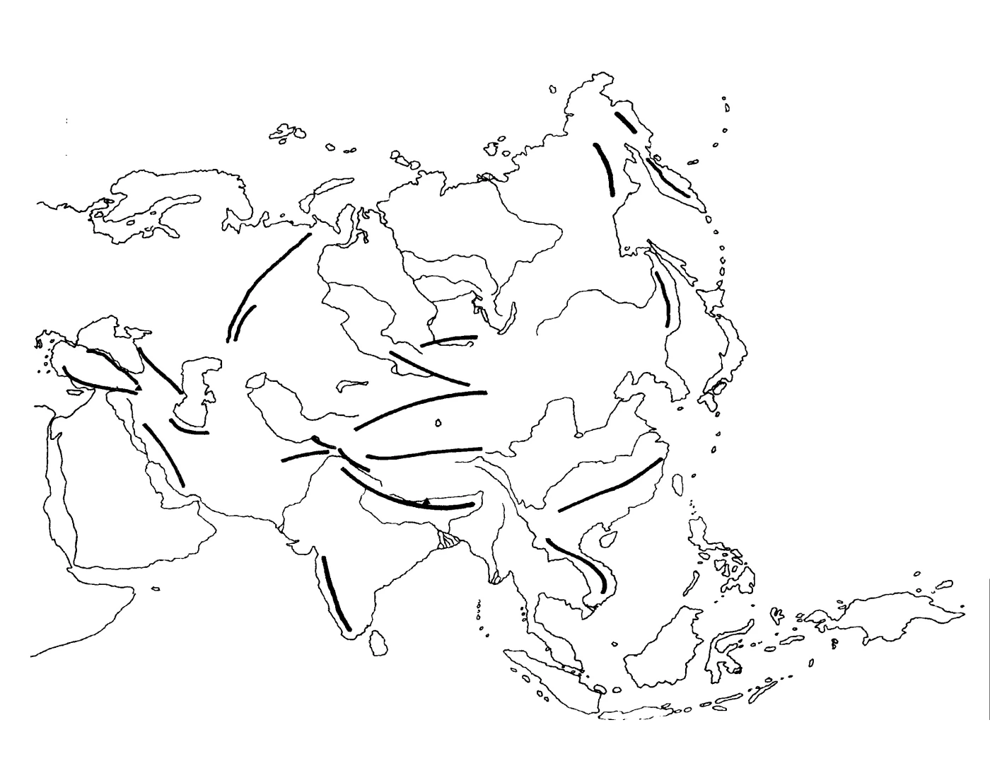 Ázsia domborzata Quiz