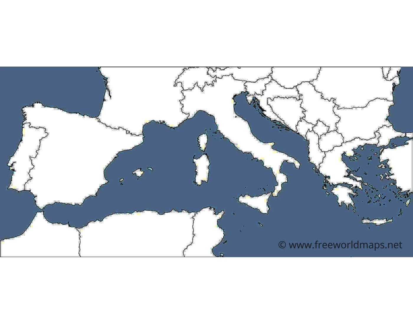 Southern Europe Map Quiz