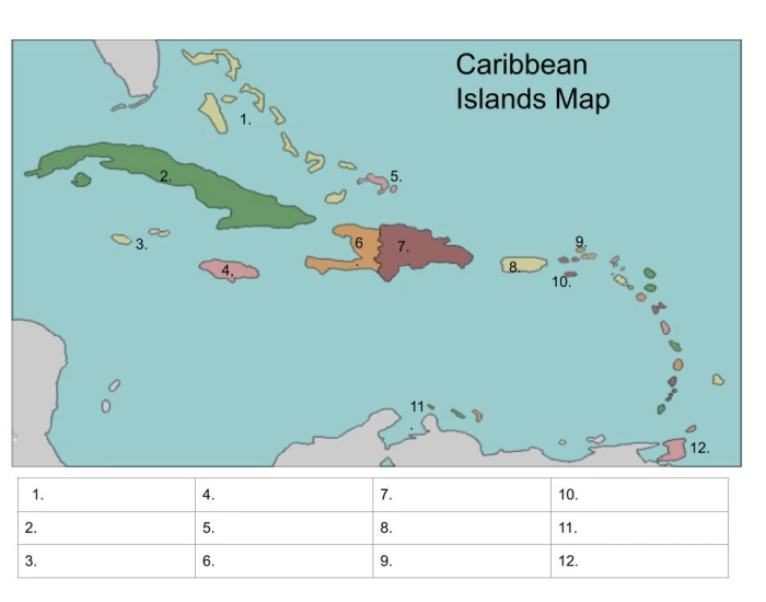 Caribbean Islands Map Quiz Caribbean Islands Map Quiz